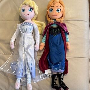 Disney Elsa and Anna Plush Dolls Frozen 2